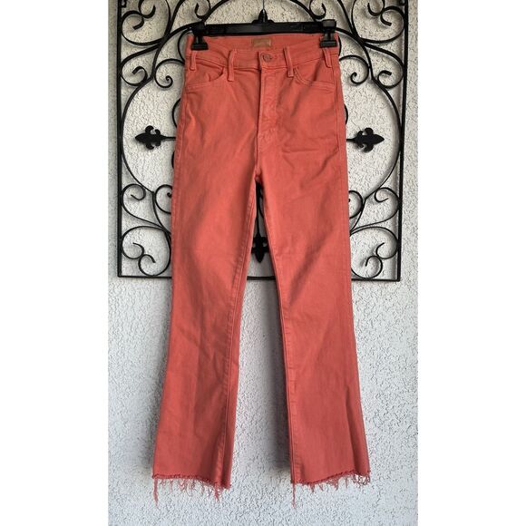 Mother The Hustler Ankle Fray - Size 25 - Persimmon - Picture 3 of 12